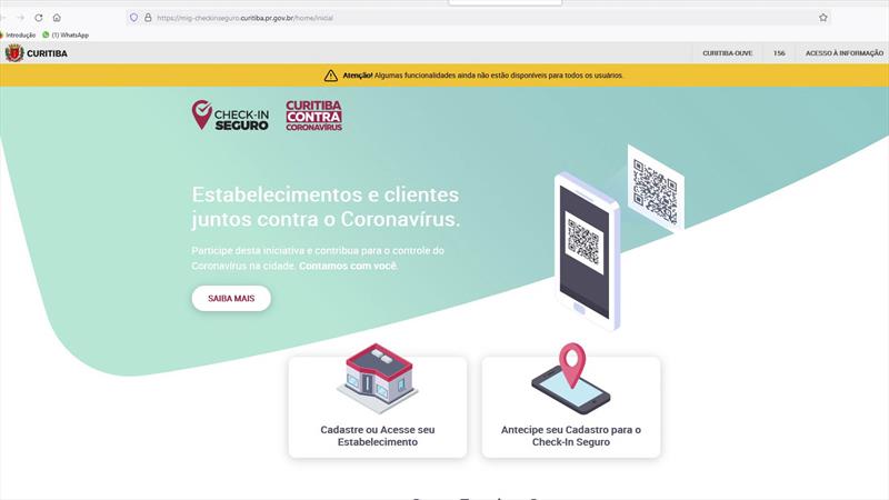 Contra a covid-19, estabelecimentos poderão adotar o Check-in Seguro