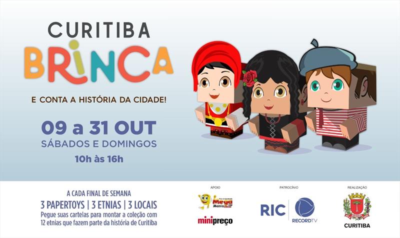 Mês das Crianças tem bonecos “gringos” de papel e brincadeiras