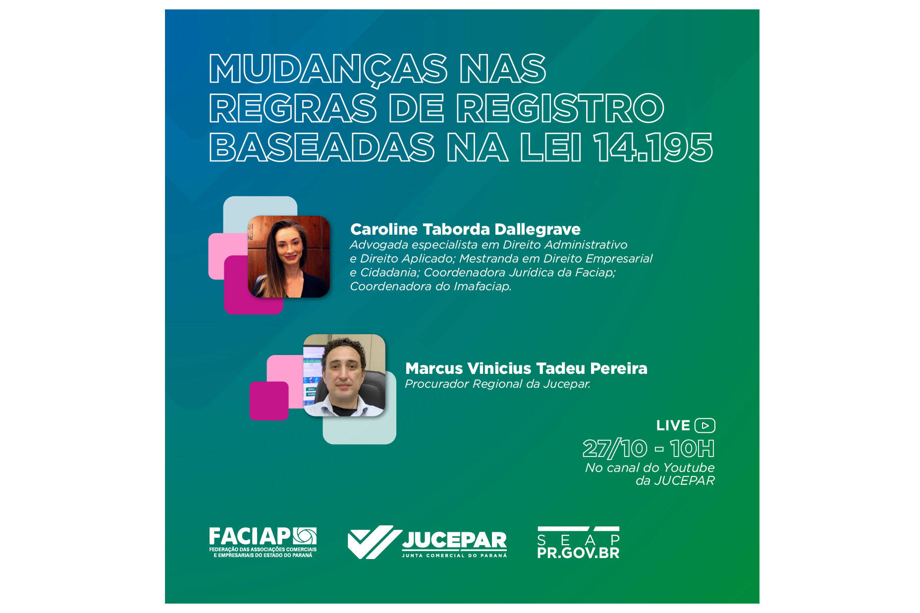 Jucepar promove live sobre novas regras de registro de empresas