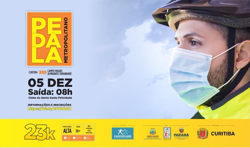 Campo Magro e Almirante Tamandaré estão na rota do próximo Pedala Metropolitano