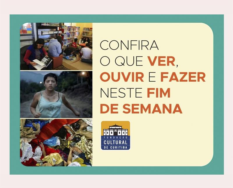 Exposições, filmes e leitura: confira a programação cultural do fim de semana