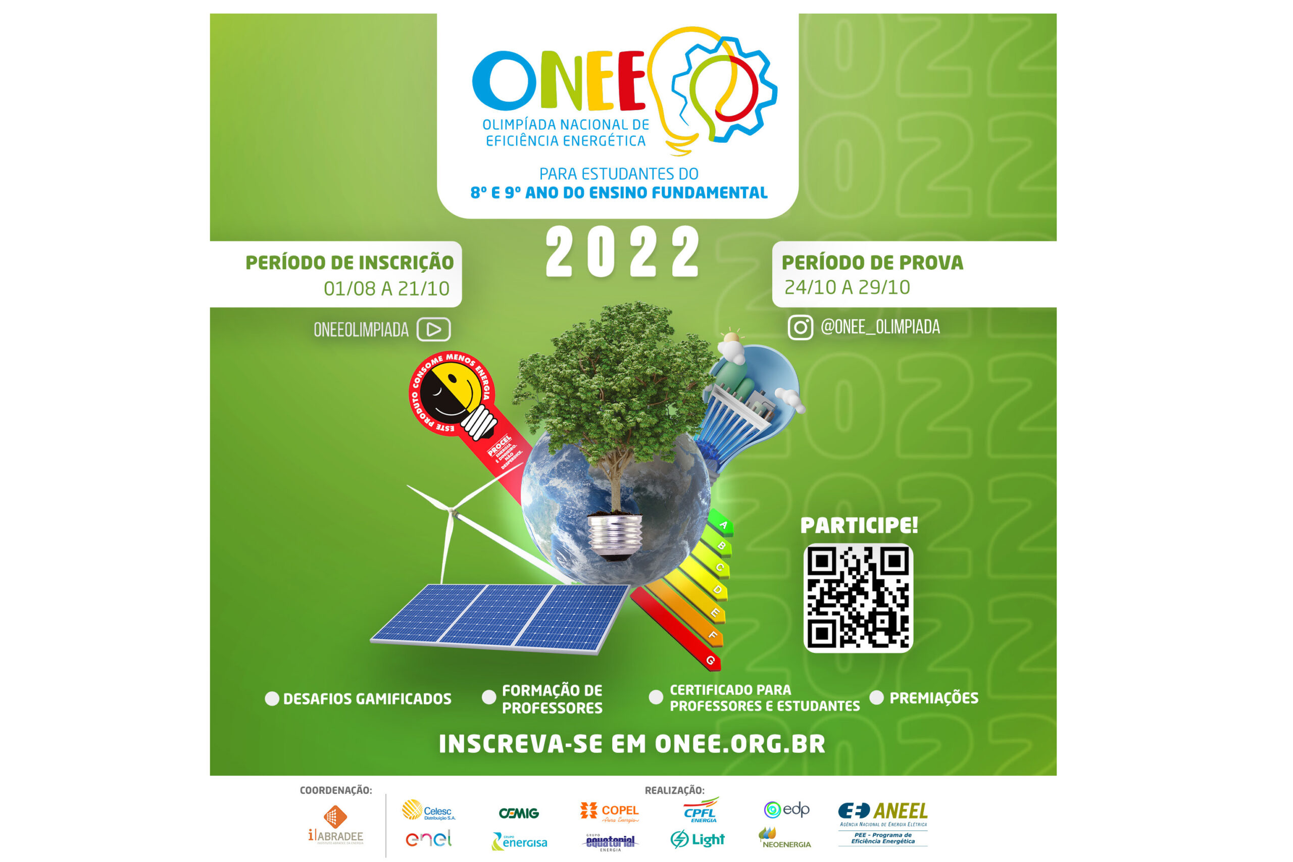 Inscrições para 2ª Olimpíada Nacional de Eficiência Energética estão abertas