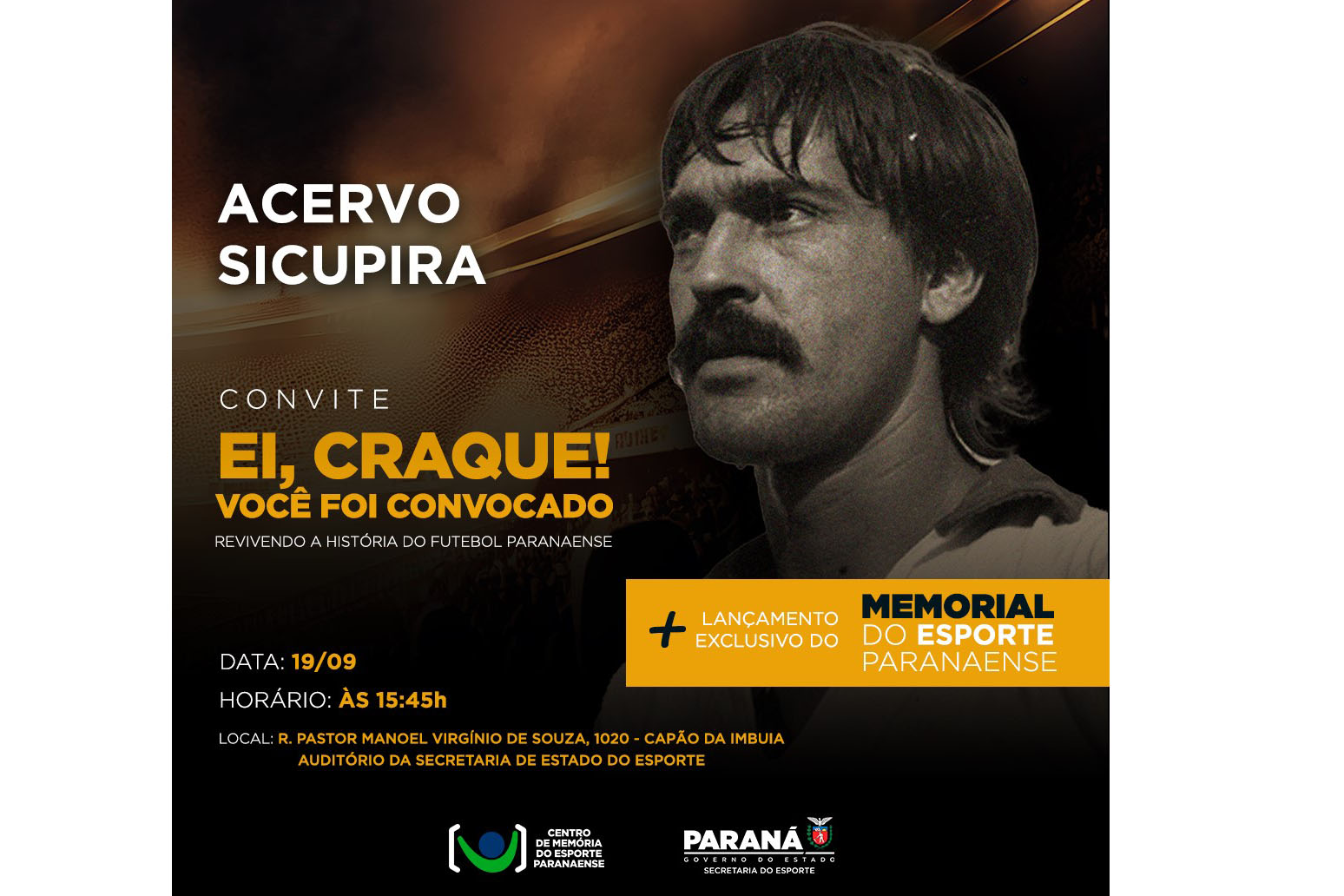 Centro de Memória do Esporte recebe acervo de Sicupira e faz evento para homenageá-lo