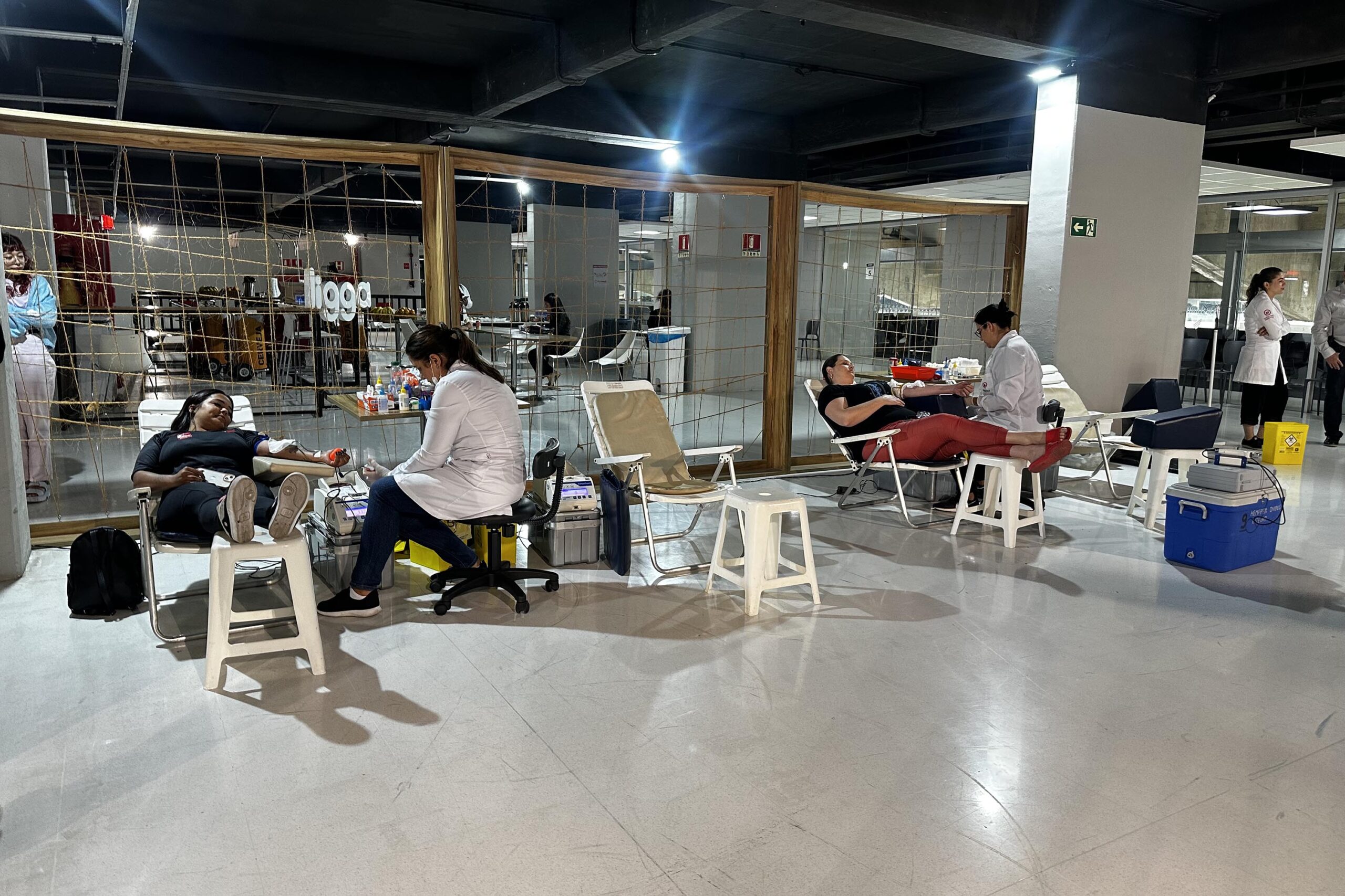 Hemepar promove coleta de sangue na Ligga Arena como parte do Junho Vermelho
