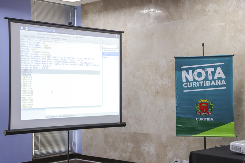 Confira os bilhetes premiados do 83º Sorteio do Nota Curitibana