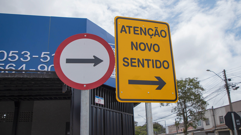 Rua do Pinheirinho terá alteração de sentido a partir desta quinta-feira