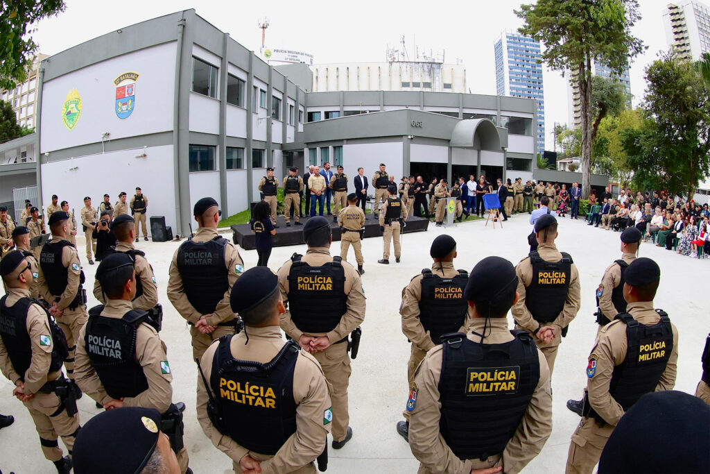 PMPR inaugura sede do 33º BPM em Curitiba e realiza solenidade de passagem de comando