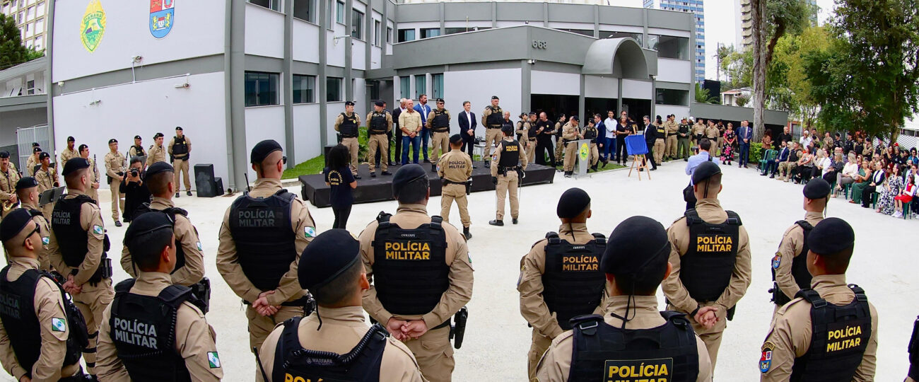 PMPR inaugura sede do 33º BPM em Curitiba e realiza solenidade de passagem de comando