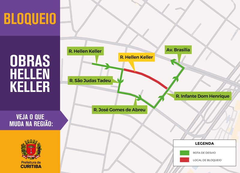 Ruas passam por requalificação no Capão Raso e haverá bloqueios; confira quais são as vias