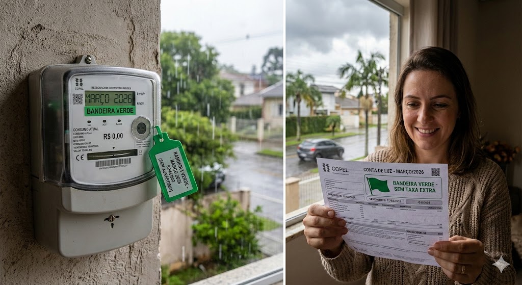 Bandeira verde mantida: energia segue mais barata este mês.