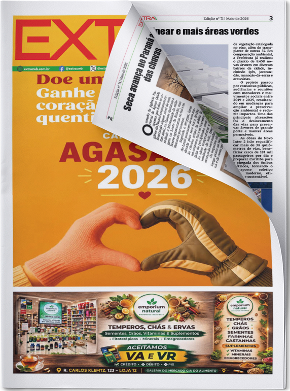 Capa da edição impressa do Extra CWB